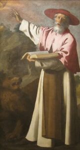 representação ilustrativa do padre São Jerônimo, por Francisco de Zurbarán.